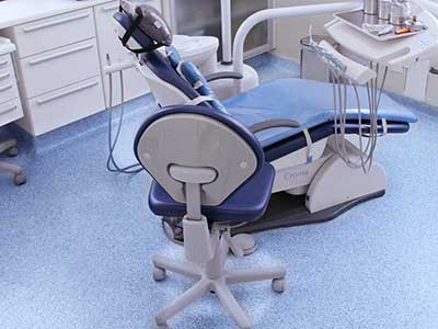 Health Care Blue Flake Flooring