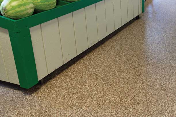 Retail epoxy floor, Lubbock, TX