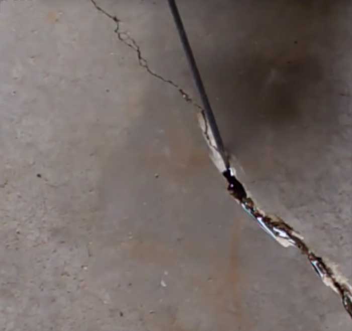 Repairing cracked concrete, Odessa, TX