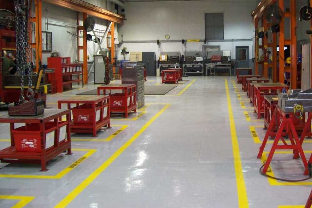 Industrial epoxy floor contractor, Midland, Texas