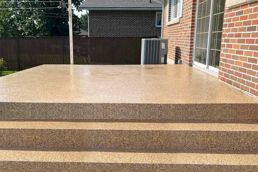 Residential epoxy for porches, Odessa, TX